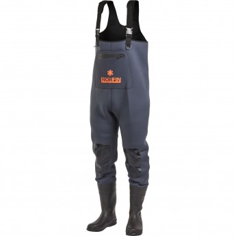 Полукомбинезон забродный NORFIN SHADOW NEOPRENE BOOTFOOT р.43-M с сапогами